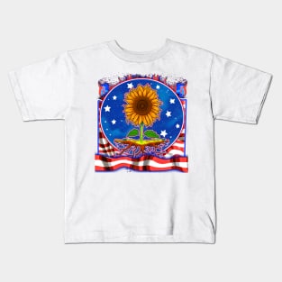Rooted in strength, blossoming with life. Kids T-Shirt